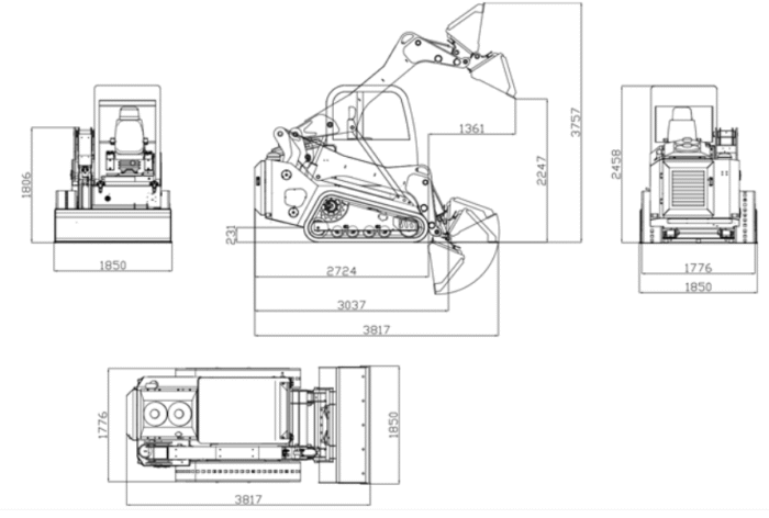 Mini Chargeuse sur chenilles Rippa RS20 – Image 4